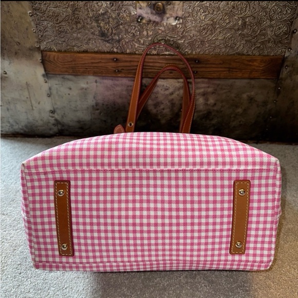 Dooney & Bourke Pink Gingham Emily Tote and NWOT Wallet - Picture 8 of 12